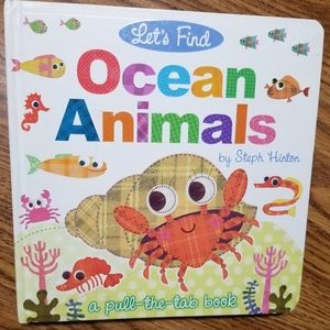 Let's Find Ocean Animals, a pull the tab board book